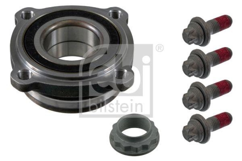 FEBI BILSTEIN 38258 Radlagersatz mit ABS-Impulsring und Achsmutter für BMW