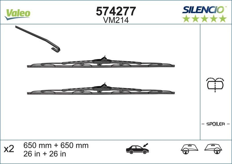 VALEO 574277 Silencio Performance (x2) VM214