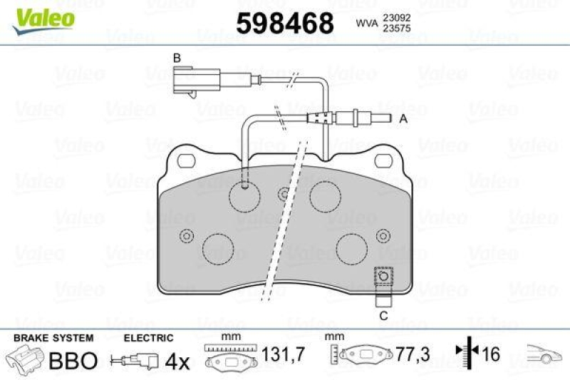 VALEO 598468 SBB-Satz PREMIUM