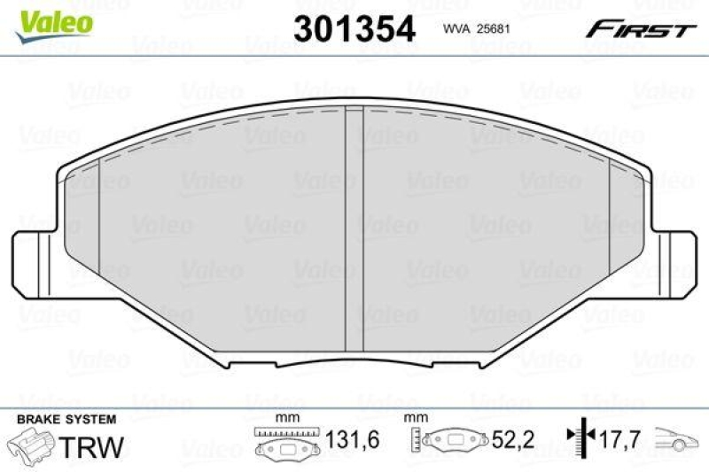 VALEO 301354 SBB-Satz FIRST