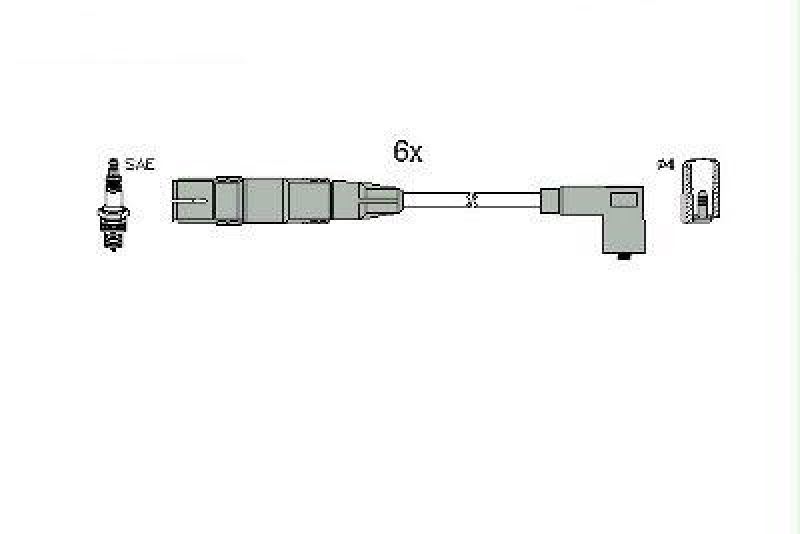 HITACHI 134769 Zündkabelsatz für VW u.a.