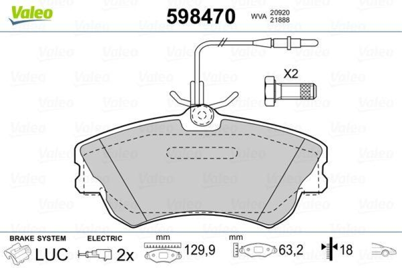 VALEO 598470 SBB-Satz PREMIUM