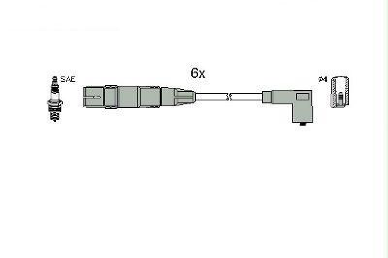 HITACHI 134769 Zündkabelsatz für VW u.a.