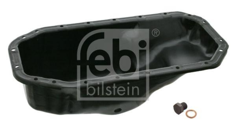 FEBI BILSTEIN 18426 Ölwanne mit Ölablassschraube und Dichtring für VW-Audi