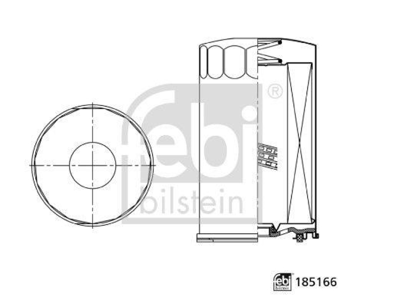 FEBI BILSTEIN 185166 Kühlmittelfilter für M A N