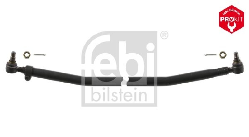 FEBI BILSTEIN 35457 Spurstange mit Kronenmuttern und Splinten für Iveco