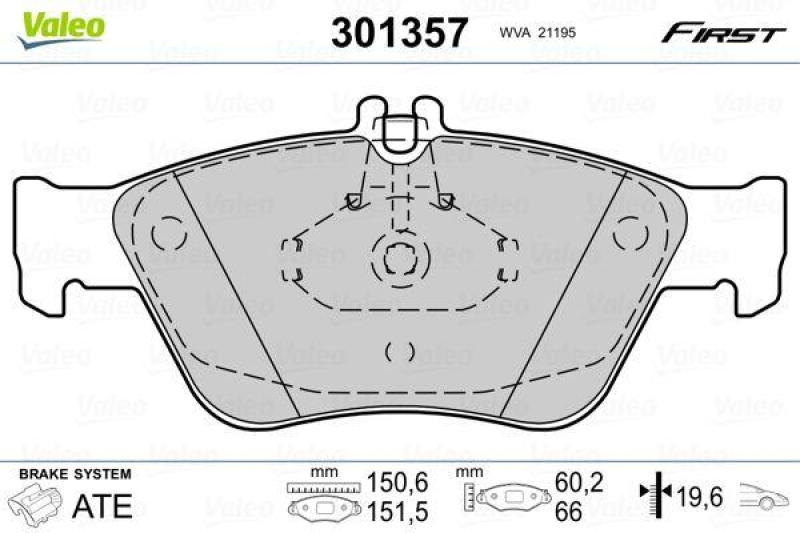 VALEO 301357 SBB-Satz FIRST