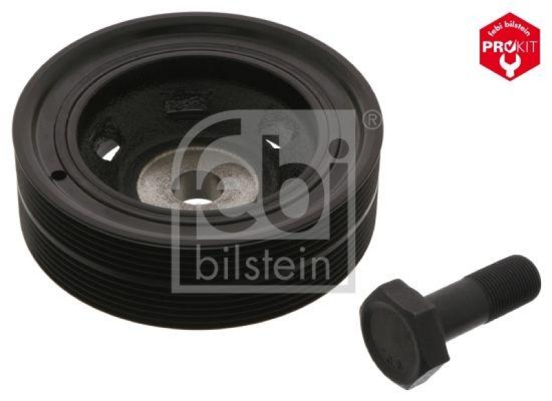 FEBI BILSTEIN 39709 Riemenscheibe (entkoppelt) für Kurbelwelle, mit Schraube für Fiat