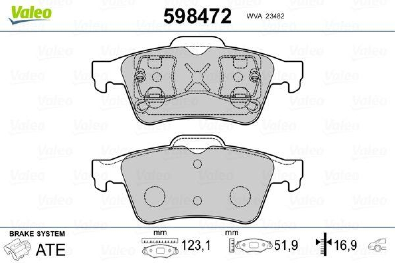 VALEO 598472 SBB-Satz PREMIUM