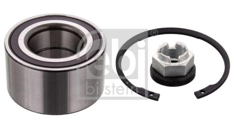 FEBI BILSTEIN 102269 Radlagersatz mit ABS-Impulsring, Achsmutter und Sicherungsring für CITROEN