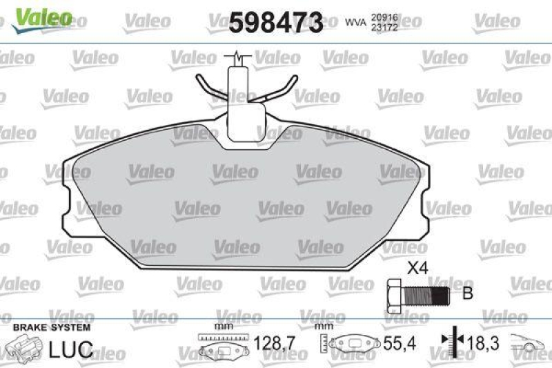 VALEO 598473 SBB-Satz PREMIUM