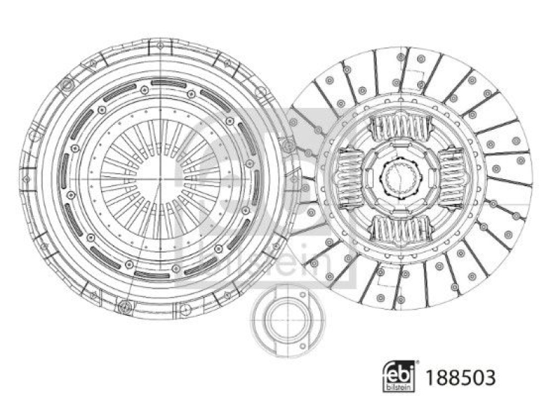 FEBI BILSTEIN 188503 Kupplungssatz für Mercedes-Benz
