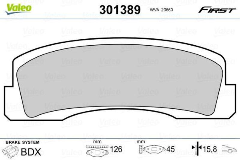 VALEO 301389 SBB-Satz FIRST