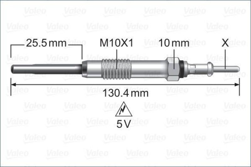 VALEO 345237 Glühkerze JEEP,Cherokee (KJ) CRD 4x4