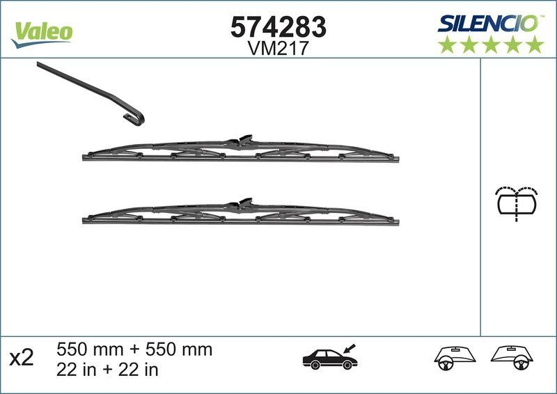 VALEO 574285 Silencio Performance (x2) VM218