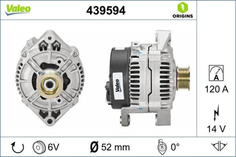 VALEO 439594 Generator Neu - ORIGINS