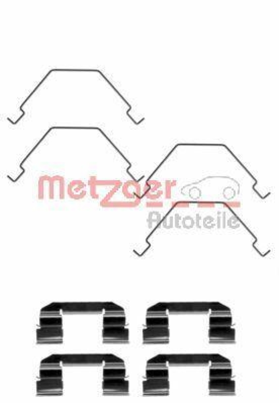 METZGER 109-1292 Zubeh&ouml;rsatz, Scheibenbremsbelag f&uuml;r MAZDA