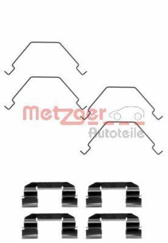 METZGER 109-1292 Zubehörsatz, Scheibenbremsbelag für MAZDA