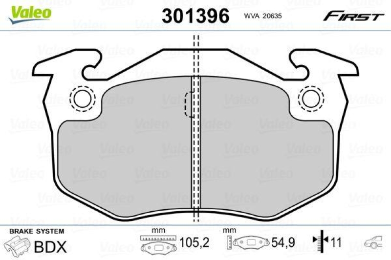 VALEO 301396 SBB-Satz FIRST