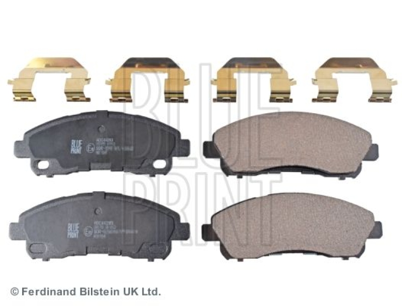 BLUE PRINT ADC44283 Bremsbelagsatz mit Befestigungsmaterial f&uuml;r Mitsubishi FUSO