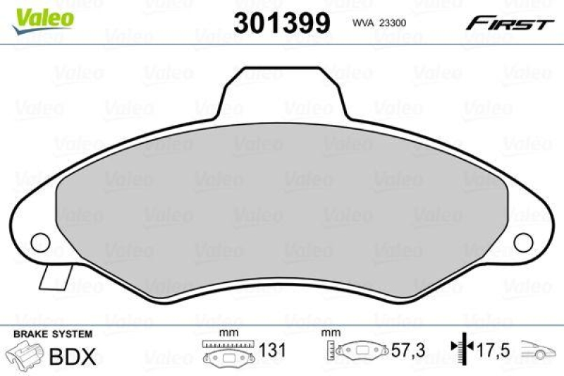 VALEO 301399 SBB-Satz FIRST