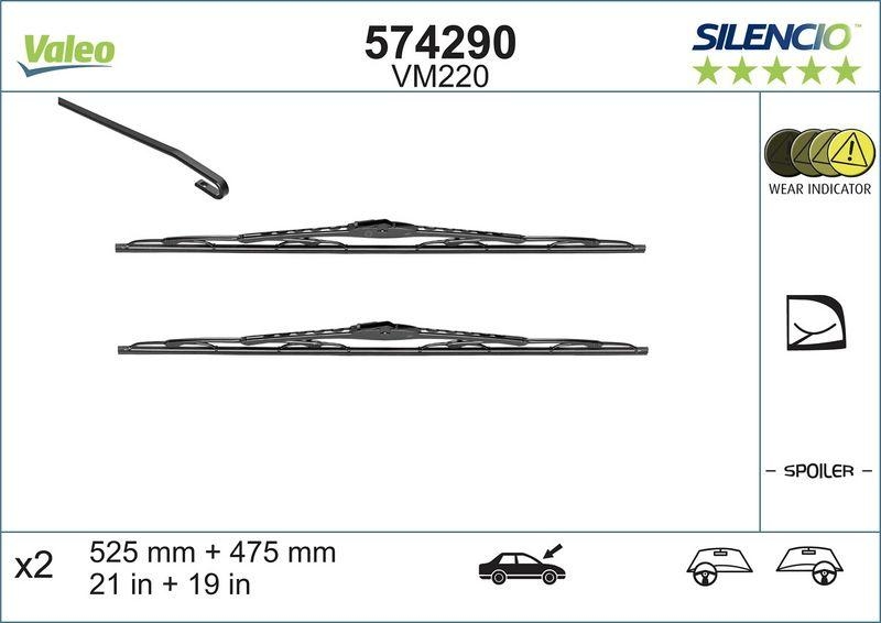 VALEO 574290 Silencio Performance (x2) VM220