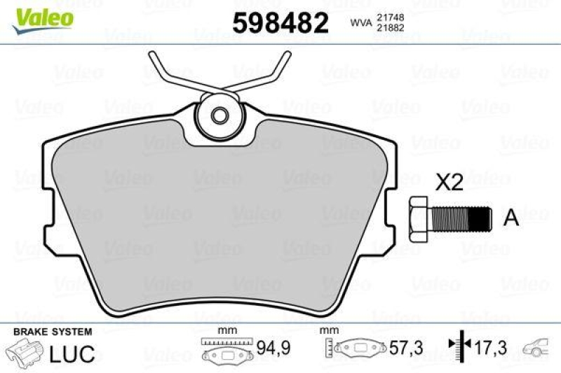 VALEO 598482 SBB-Satz PREMIUM