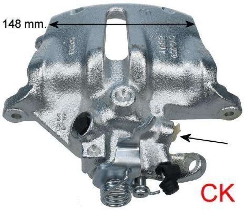 HELLA 8AC 355 392-081 Bremssattel für CITROËN