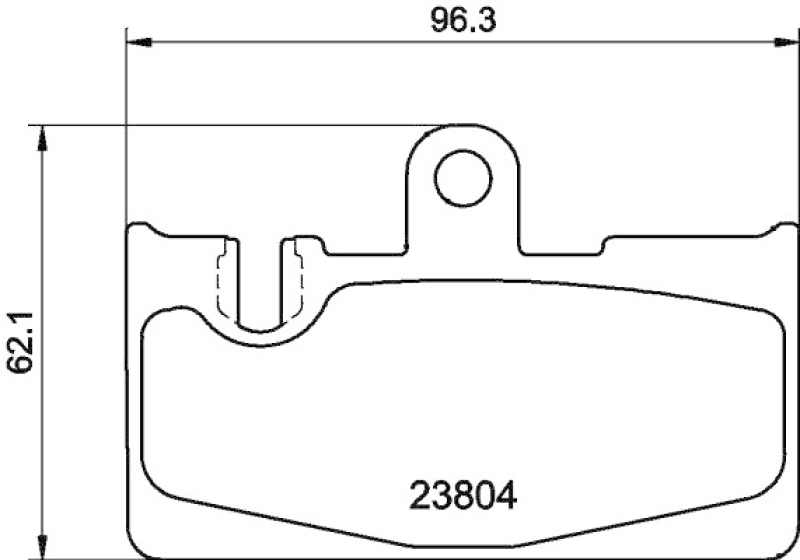 HELLA 8DB 355 011-661 Bremsbelagsatz Scheibenbremse