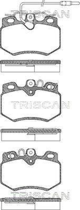 TRISCAN 8110 28850 Bremsbelagsatz Scheibenbremse