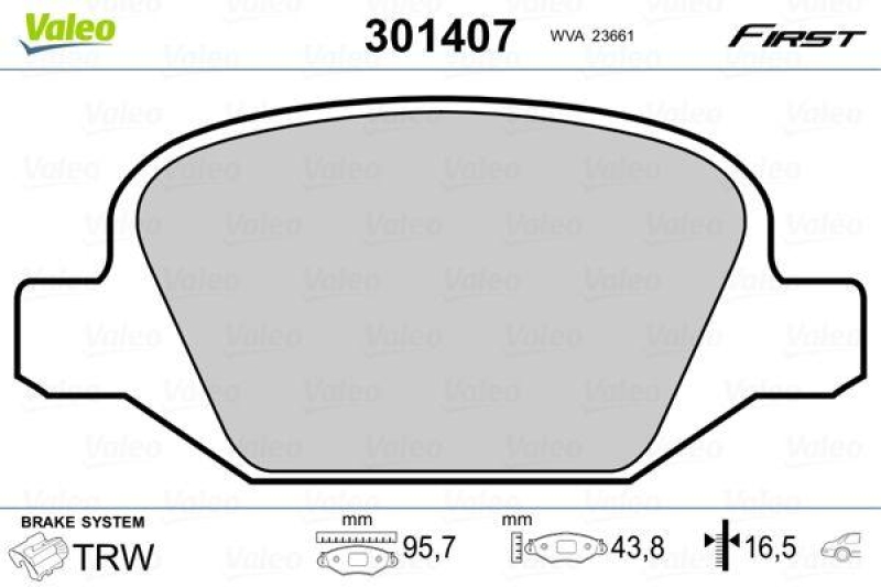 VALEO 301407 SBB-Satz FIRST