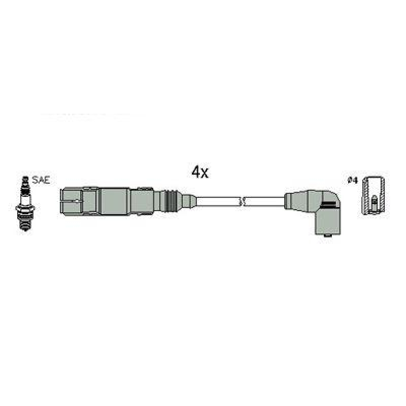 HITACHI 134793 Zündkabelsatz für VW u.a.