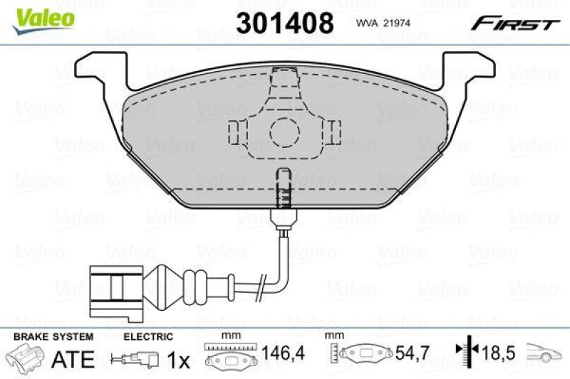 VALEO 301408 SBB-Satz FIRST