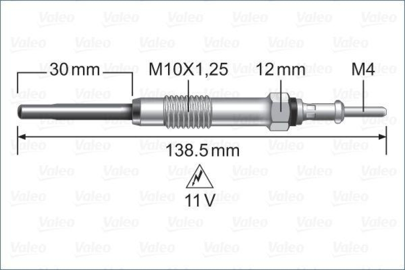 VALEO 345245 Glühkerze MAZDA, 3