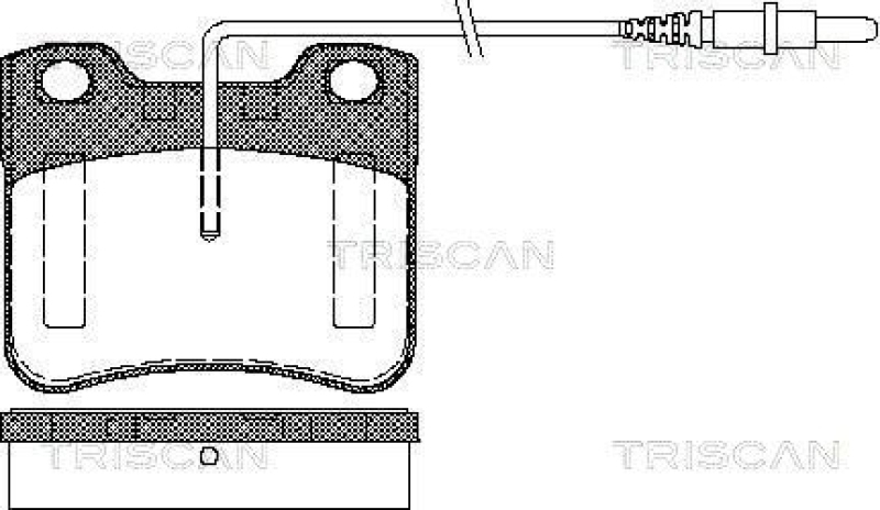 TRISCAN 8110 28958 Bremsbelag Vorne für Peugeot 106