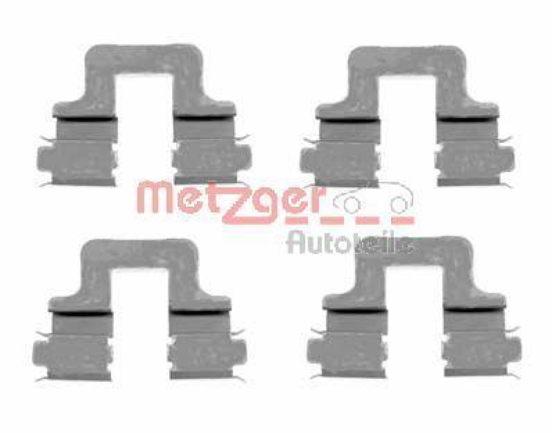 METZGER 109-1606 Zubehörsatz, Scheibenbremsbelag für ALFA/AUDI/SEAT/SKODA/VW