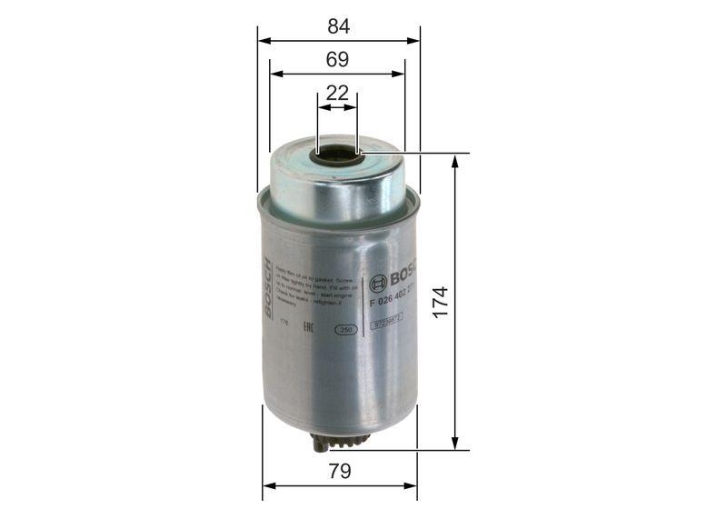 Bosch F 026 402 271 Kraftstofffilterbox N2271