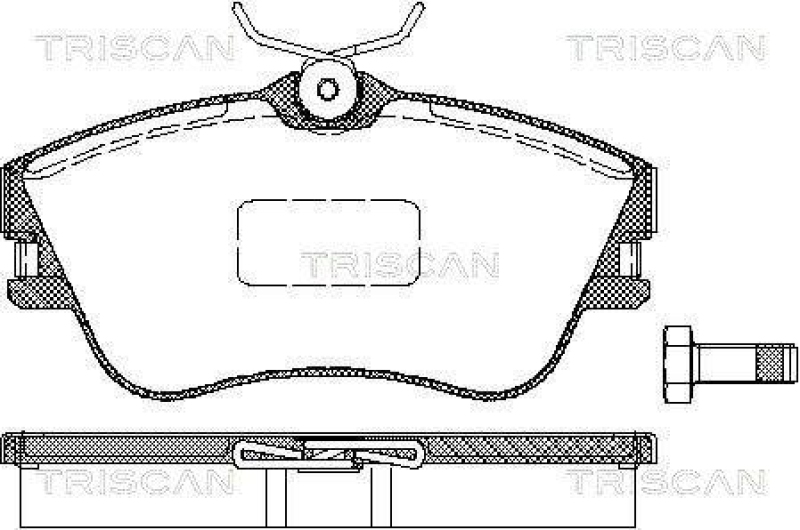 TRISCAN 8110 29001 Bremsbelag Vorne für Volkswagen Transporter T4