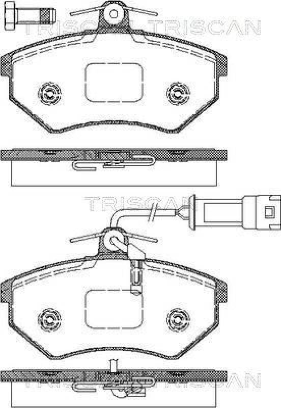 TRISCAN 8110 29002 Bremsbelag Vorne für Volkswagen Passat