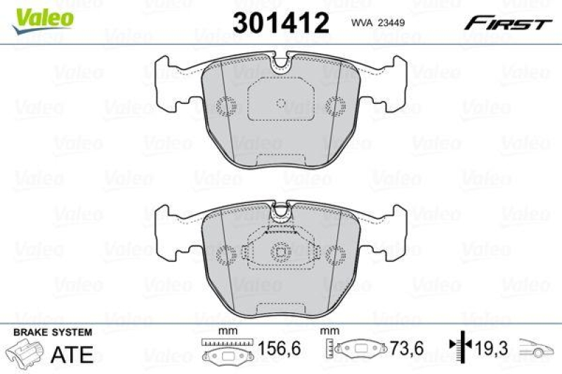 VALEO 301412 SBB-Satz FIRST