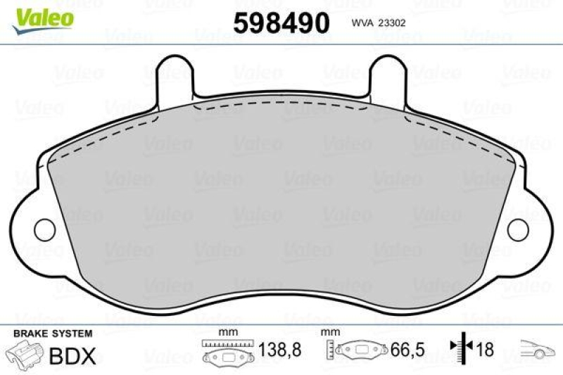 VALEO 598490 SBB-Satz PREMIUM