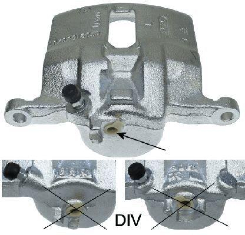 HELLA 8AC 355 392-171 Bremssattel für HONDA/ROVER