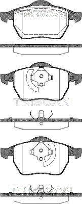 TRISCAN 8110 29005 Bremsbelag Vorne für Audi, Vw