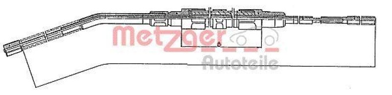 METZGER 10.425 Seilzug, Feststellbremse für BMW hinten links/rechts