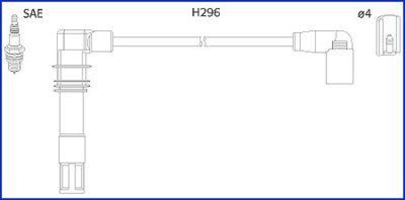 HITACHI 134797 Zündkabelsatz für AUDI u.a.