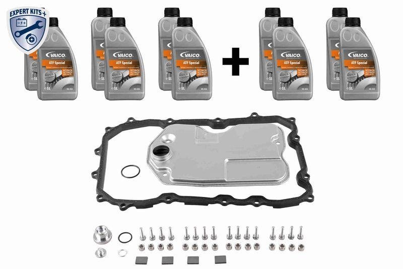 VAICO V10-3214-xxL Teilesatz, Automatikgetriebe-Ölwechsel 6-Gang (09D) - Aisin Warner Tr60Sn für VW