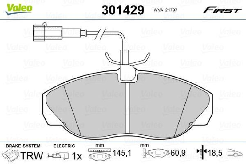 VALEO 301429 SBB-Satz FIRST