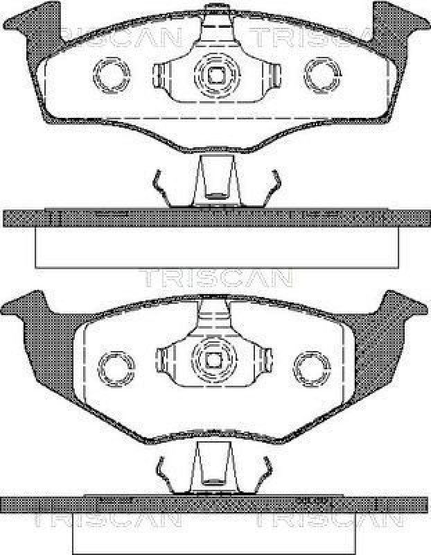 TRISCAN 8110 29009 Bremsbelag Vorne für Vw Golf