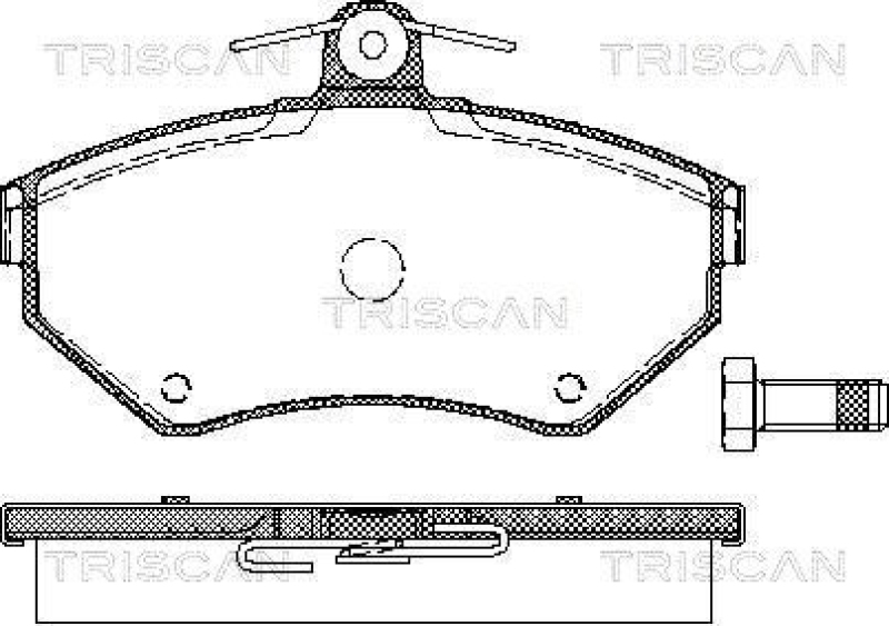 TRISCAN 8110 29010 Bremsbelag Vorne für Vw Passat