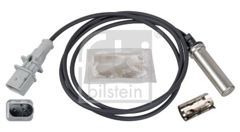 FEBI BILSTEIN 173080 ABS-Sensor mit Hülse und Fett für Mercedes-Benz